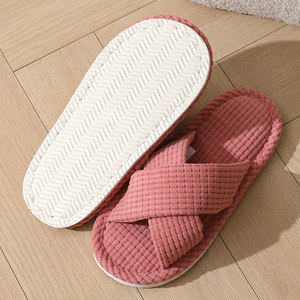 New Product Women's High Explosion Slipper EVA Outsole <b>Foam</b> Cushioning <b>Slides</b> for Slippers for Home Bedroom Autumn - Product Image 4