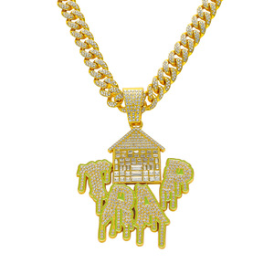 Nuevo Collar con Colgante de Letra Geométrica Chapado en Oro y Plata, Estilo Hiphop, con Características Únicas, en Oferta, para Hombre, Joyería de Moda - Product Image 6