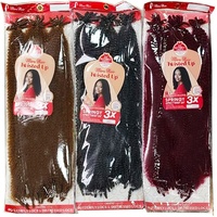 Extensioni per capelli sintetiche per trecce Afro Kinky Twist, 3X 24 pollici, tipo Afro Twist Crochet Hair Marley Fluffy, 205g