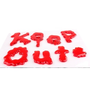 Autocollants en gel pour Halloween, mains sanglantes, décorations de fenêtre auto-adhésives, décoration de fête - Product Image 5