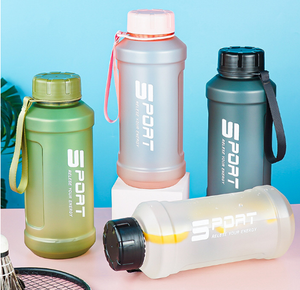 Botella de Agua Deportiva de Plástico de Lujo de 500ml 2026 al por Mayor con Logotipo Personalizado, Portátil para Gimnasio y Camping, Segura para Alimentos, con Asa y Cuerda Pequeña - Product Image 4