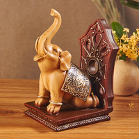 Statue d'éléphant en résine la plus vendue, nouvelle statue de Bouddha éléphant méditant et dansant pour table, Bouddha thaïlandais fait main, art Bouddha Ganesh