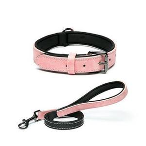 <span class=keywords><strong>Collar</strong></span> de perro ajustable resistente a la intemperie de cuero PU personalizado de lujo para entrenamiento de mascotas con etiqueta de Metal para caminar perros - Product Image 3