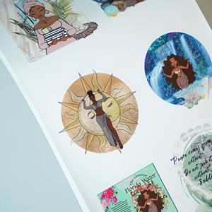 क्रॉस-बॉर्डर यूरोपीय अमेरिकी शैली उच्च रंग मूल्य अंग्रेजी चरित्र रेट्रो कला हाथ खाता स्टिकर बुक थोक कस्टम - Product Image 4