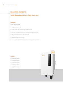 Inversores Conectados a la Red S6-GC3P(25-40)K03-ND Trifásicos 3 MPPT 25kw 30kw 33kw 36kw 40kw - Product Image 1