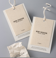 Etiquetas y Etiquetas Colgantes Personalizadas de Fábrica OEM para Ropa, Etiqueta Colgante Ecológica de PVC con Nombre Personalizado para Prendas