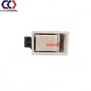 Boutique Pocket Gate Lock Stainless Steel Pull Button Lock Over-center Draw <strong>Latch</strong> <strong>Panel</strong> <strong>Door</strong> Lock Paddle <strong>Latch</strong> - Product Image 5