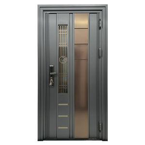 Modern Steel <strong>Entry</strong> Door for Villa Security Main <strong>Entry</strong> with Finished Stainless Steel for Exterior Design - Product Image 1