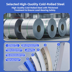 300KG 용량 차고 보관 선반 경량 금속 선반 창고 보관 금속 적층 조절식 무볼트 스틸 랙 - Product Image 5