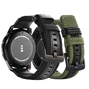 สายนาฬิกาไนลอนทอสำหรับ amazfit 22มม. 20มม. สายไนลอนสำหรับ <span class=keywords><strong>Samsung</strong></span> <span class=keywords><strong>Galaxy</strong></span> <span class=keywords><strong>Watch</strong></span> 3 4 <span class=keywords><strong>5</strong></span> <span class=keywords><strong>Pro</strong></span> 46มม. - Product Image 1