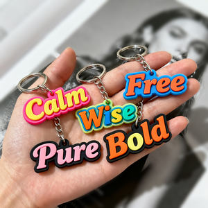 Llavero de Goma Suave Personalizado con Texto Personalizado con Tus Propias Palabras y Eslóganes, Perfecto para Regalos Corporativos y Eventos Promocionales - Product Image 3