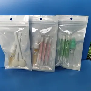 Spirale de nettoyage à domicile écologique portable et kit de coton-tige pointu avec liquide
