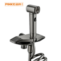 Ensemble de pulvérisateur de bidet mural traditionnel en chrome à haute pression pour salle de bain et toilettes
