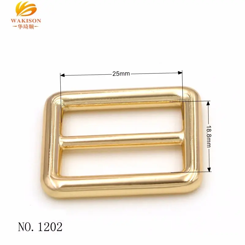 triglide three bar belt triglide metal gold buckle ring sliders for bag