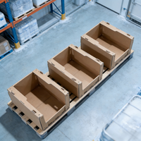 Boîte pliable empilable en HDPE personnalisable |   Service de découpe professionnel |   Pour le stockage des vêtements et le tri en entrepôt