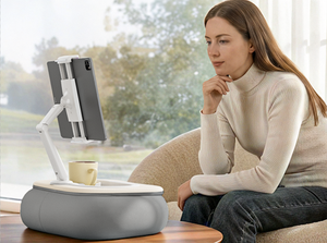 Support d'oreiller <span class=keywords><strong>Kindle</strong></span> pour lit, support stable pour iPad avec bol à collation <span class=keywords><strong>de</strong></span> qualité alimentaire, support d'oreiller réglable pour <span class=keywords><strong>tablette</strong></span> pour la <span class=keywords><strong>lecture</strong></span> - Product Image 5