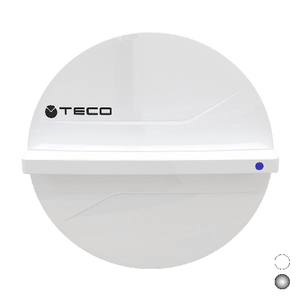 Comando a Muro Esterno Teco B03 Bianco 120mm Design Rotondo per WC - Product Image 1