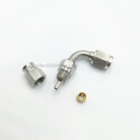 Tuyau coudé 3an AN3 90deg 90 degrés femelle SS acier inoxydable tressé ptfe huile carburant tuyau de frein lignes d'extrémité raccords adaptateur