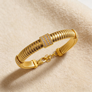 CUSTOM <b>SILVER</b> 10K/14K GOLD PLATED <b>SOLID</b> GOLD LAB GROWN DIAMOND ZICON ENGAGEMENT CLUSTER BANGLE UNISEX CUTE ANNIVERSARY PARTY - Product Image 1