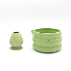 Bambus nuevo japonés hecho a mano <span class=keywords><strong>Matcha</strong></span> Bowl Kit accesorios logotipo personalizado cerámica Chawan Pico Verde <span class=keywords><strong>Matcha</strong></span> té <span class=keywords><strong>con</strong></span> caja para regalo - Product Image 5