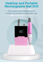 Machine à ongles 35000 tr/min portable avec poignée, kit de manucure, polisseuse et sécheuse d'ongles sans fil, outils électriques rechargeables