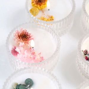 Home Decoration Paraffin Wax, Glass Customized Aromatherapy Oil Led Scented Candle/ - Product Image 2