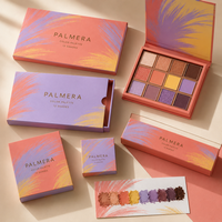 Maßgefertigte Wasserdichte Matt Laminierte Magnetische Starre Lidschatten-Palette Verpackungsbox für Kosmetik Recycelbare Geschenkkartons