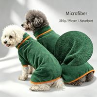 Peignoir pour chien absorbant et à séchage rapide, respectueux de l'environnement, enveloppant tout le corps