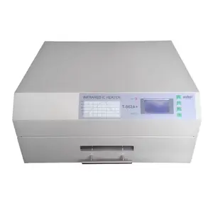 Purui mesin solder Reflow T962A + 110V, pemanas inframerah kecil 2300W 370x450mm