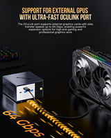 Mini PC AMD AI 9 HX370 de 12 Núcleos y 24 Subprocesos, 32 GB LPDDR5, SSD de 1 TB, Computadora para Juegos con NPU AMD XDNA 2, Mini Computadora de Escritorio