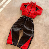 YSJY pakaian olahraga OEM jaket nilon dan baju olahraga nilon celana JOGGER reflektif penahan angin untuk pria