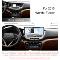 Kit d'écran de autoradio Android Meihua 12,3 pouces pour Hyundai Tucson 2015-2018, lecteur multimédia GPS
