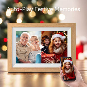 Marco de Fotos Digital WiFi de 10 Pulgadas de Madera MDF con Pantalla Táctil IPS, <span class=keywords><strong>Calendario</strong></span> Familiar Inteligente a través de la Aplicación Frameo, Venta al por Mayor - Product Image 4