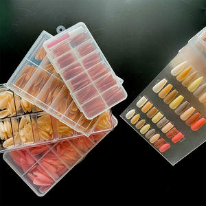 MyBeautyNails-Gel para extensión de puntas de <span class=keywords><strong>uñas</strong></span>, 240 unidades, cobertura completa, pigmento incorporado, 100% puntas de Gel - Product Image 1