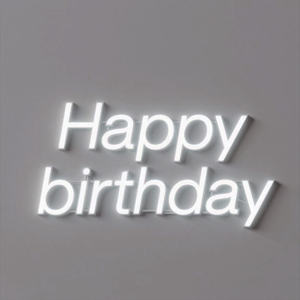 बेस्टसेलिंग कस्टम दिग्गज 3 डी खुश जन्मदिन पत्र हटाने योग्य चिपकने वाला अस्थायी विज्ञापन पार्टी डिकोर ने नीयन दिशा का नेतृत्व किया - Product Image 2