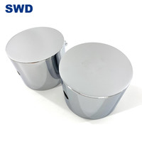 2 voies Mitigeur Douche Encastré Robinet de Douche Moderne En Laiton Cuivre Système de Douche à jet de Pluie