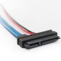 Kabel Daya/Data 13P 22P 7+6P/7+15P Female Laptop SSD/HDD Konduktor CCA PVC 30cm Desktop Tersedia