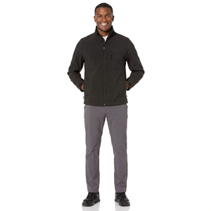Men's Casual <b>Winter</b> Softshell <b>Jacket</b> Custom Logo Lightweight Windproof and <b>Waterproof</b> for Outdoor Work Stand Collar - Product Image 1