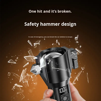Lampe de poche LED multifonctionnelle d'usine professionnelle marteau de sécurité lumière latérale étanche d'urgence extérieure adaptée au camping
