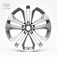 Jantes en alliage forgé monobloc légères, finition usinée argentée, 20 pouces, à rayons en Y fendus, usinées CNC, taille personnalisée disponible