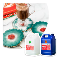 Résine époxy transparente 1:1 et durcisseur pour artisanat DIY, créations en résine cristalline, kit de résine époxy pour artisanat, plateau de table, travail du bois