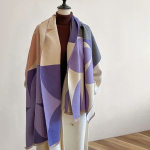 Abiti da sera da donna da 65*180 cm sciarpe con motivo geometrico in cotone Jacquard coperta Cardigan Cape da donna sciarpa in Cashmere - Product Image 4