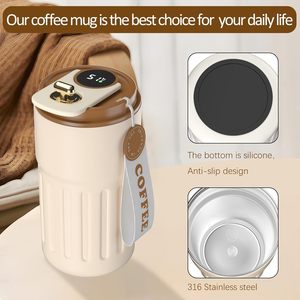 Vaso Térmico de Acero Inoxidable de Doble Pared con Aislamiento al Vacío, el Más Popular, con Cuchara, Regalo Empresarial, Antiderrames - Product Image 3