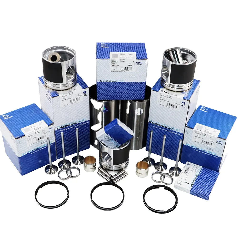 Power Parts High Quality OEM Engine Cylinder Liner Sets DE12T Engine Repair Kit For Excavator