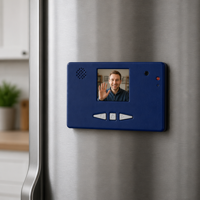 1.44" LCD Video Memo Fridge Magnet Smart Magnetic Voice Message Recorder for Kitchen Home Souvenir Gifts
