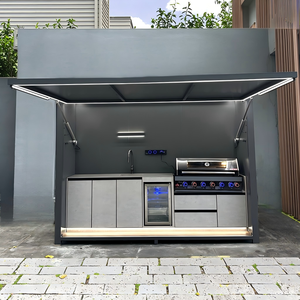 Casa <span class=keywords><strong>de</strong></span> Barbacoa para Exteriores Estilo Gazebo <span class=keywords><strong>de</strong></span> Cocina, Resistente al Viento, Personalizable con Diseño Gratuito en <span class=keywords><strong>20</strong></span> <span class=keywords><strong>Minutos</strong></span>, con Nevera y Fregadero - Product Image 4