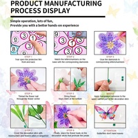 DIY Diamant-Kunst Blumenvase Deko-Set - Kreatives Edelstein-Malset für Kinder & Erwachsene Lernspielzeug & Tischdekoration