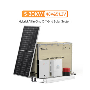 Système de stockage solaire hybride triphasé 25 kW avec panneaux 600 W, batterie LiFePO4 20 kWh, 220 V pour l'indépendance énergétique des villas et des fermes - Product Image 2