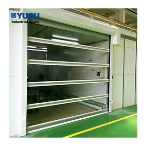 PVC araba yıkama hızlı eylem otomatik Servo sistemi özelleştirilmiş esnek yüksek hızlı panjur endüstriyel kapılar - Product Image 1