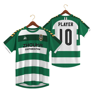 <span class=keywords><strong>Maglia</strong></span> da Calcio Retrò Personalizzata OEM Versione Giocatore Fornita da Fabbrica, T-shirt da Calcio in <span class=keywords><strong>Jacquard</strong></span> per Abbigliamento Sportivo e Squadre di Calcio - Product Image 2